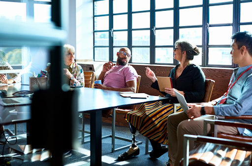 People on a meetings