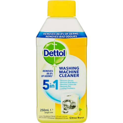 Antibacterial Washing Machine Cleaner Lemon 250ml Dettol NZ
